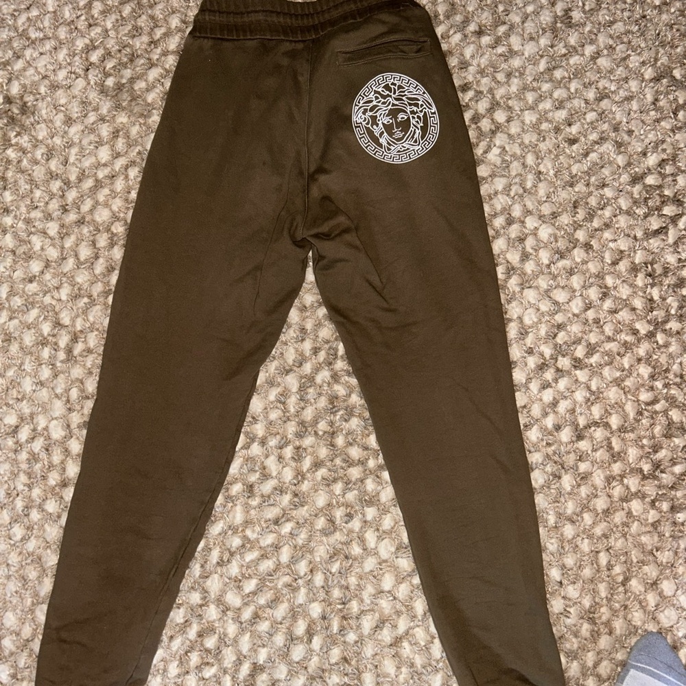 Men’s brown versace sweatpants size small authentic